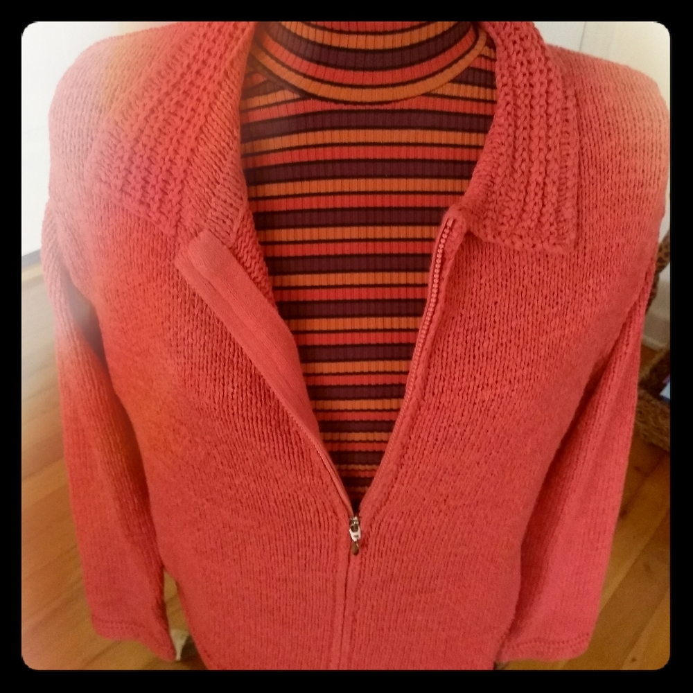Coldwater Creek Zip-Up Cardigan